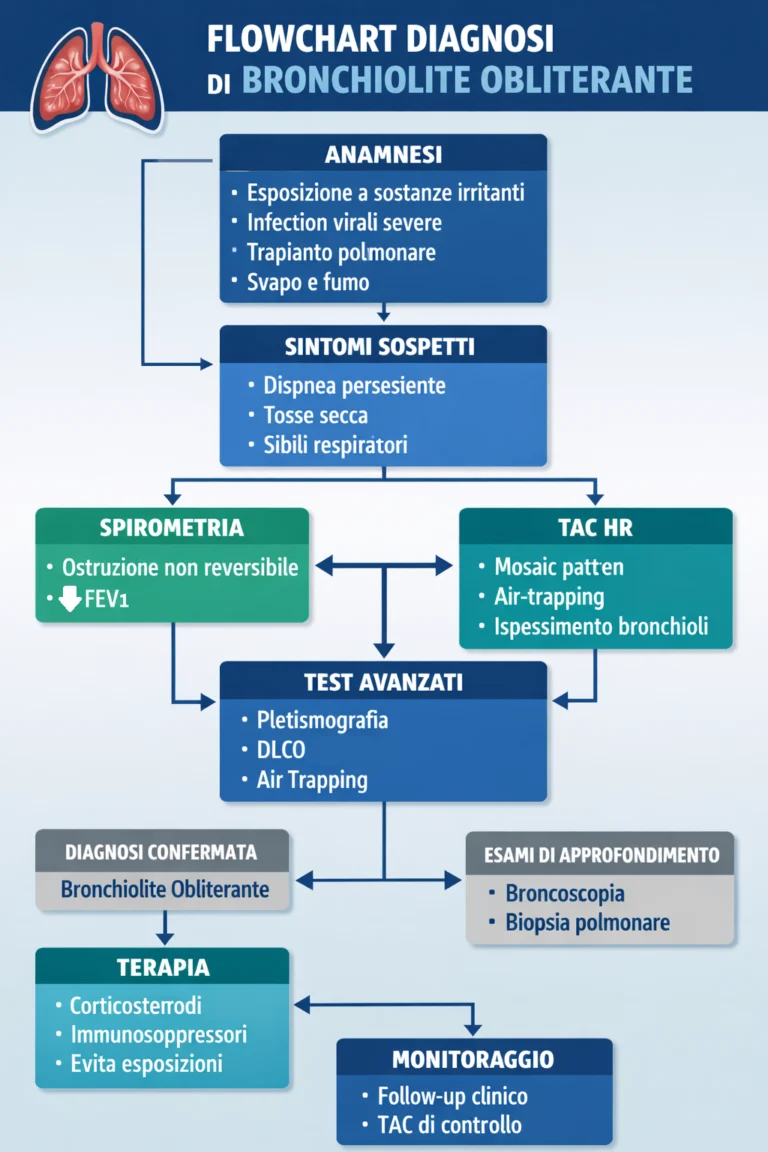bronchiolite obliterante: flowchart